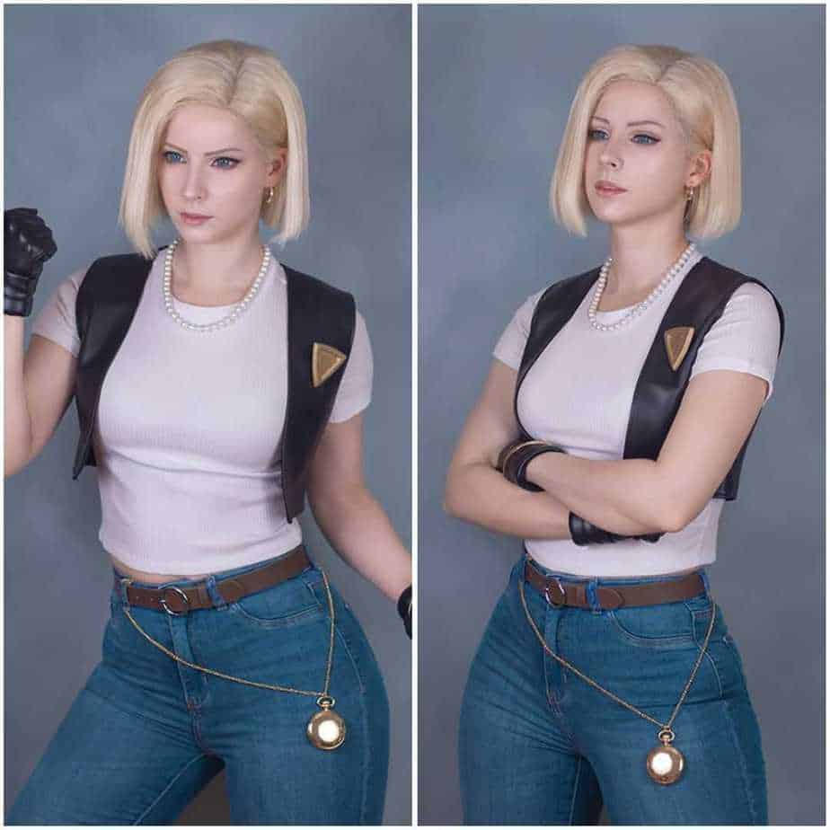 Fan fait un cosplay parfait de Dragon Ball Z Android 18 8 cosplay Android 18