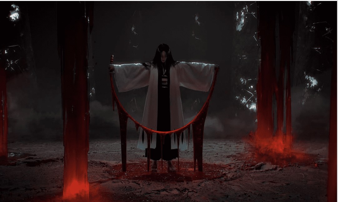 Bleach : Unohana Kenpachi dans le cosplay le plus terrifiant et le plus gore qui soit.