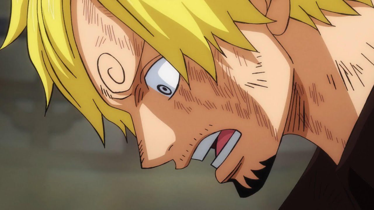 One Piece Chapitre 1078 les sourcils de Sanji a été inversée