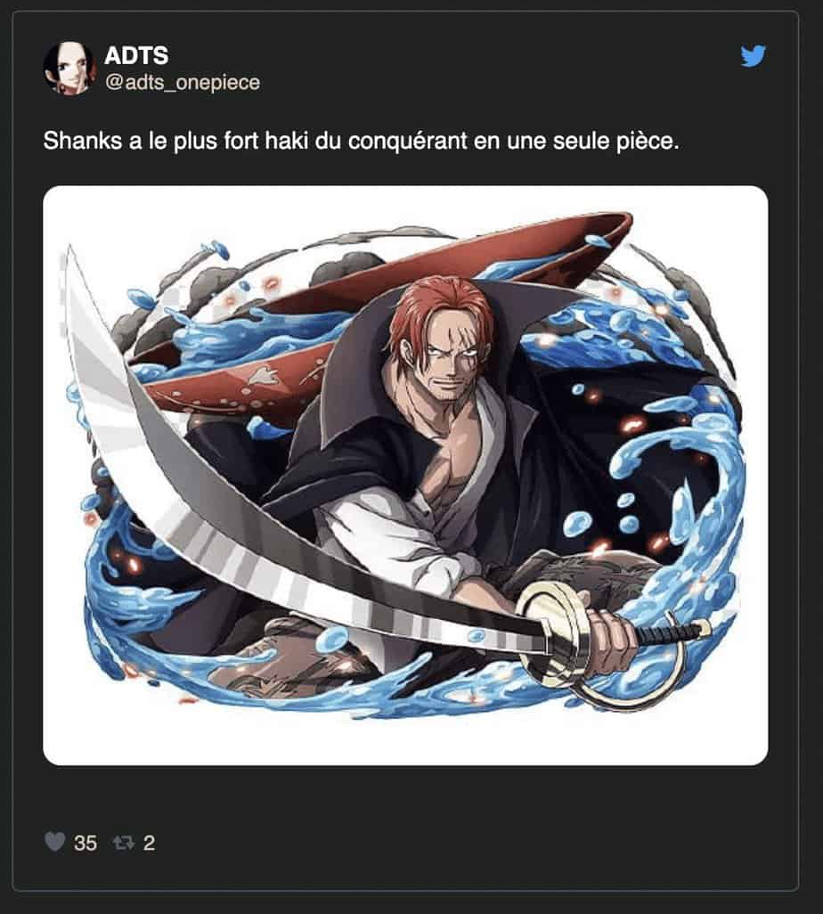 Le Haki Conquérant de Shanks sera essentiel à l'histoire de One Piece 
