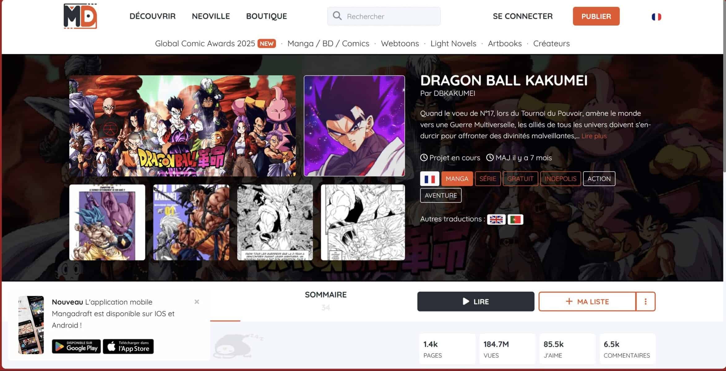 OU REGARDER DRAGON BALL KAKUMEI