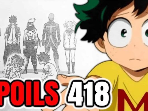 les Spoilers de My Hero Academia Chapitre 418