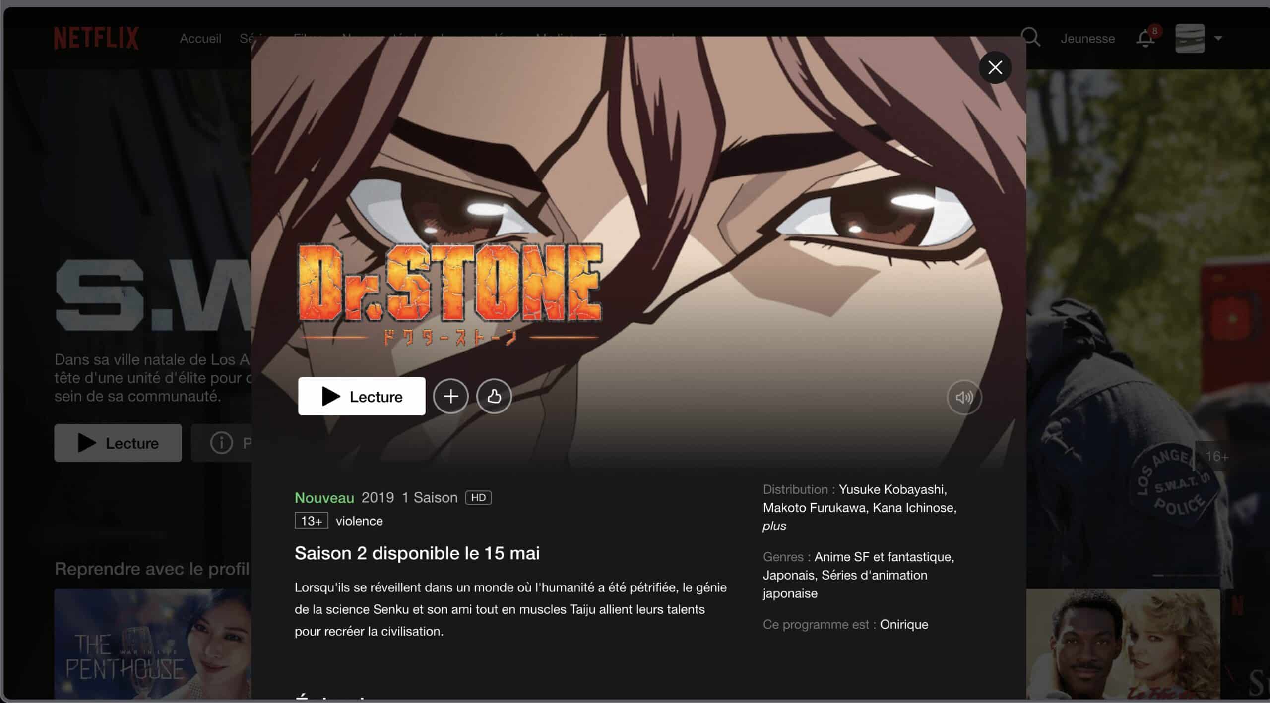 Tout ce que vous devez savoir sur l'arrivée de Dr. Stone sur Netflix