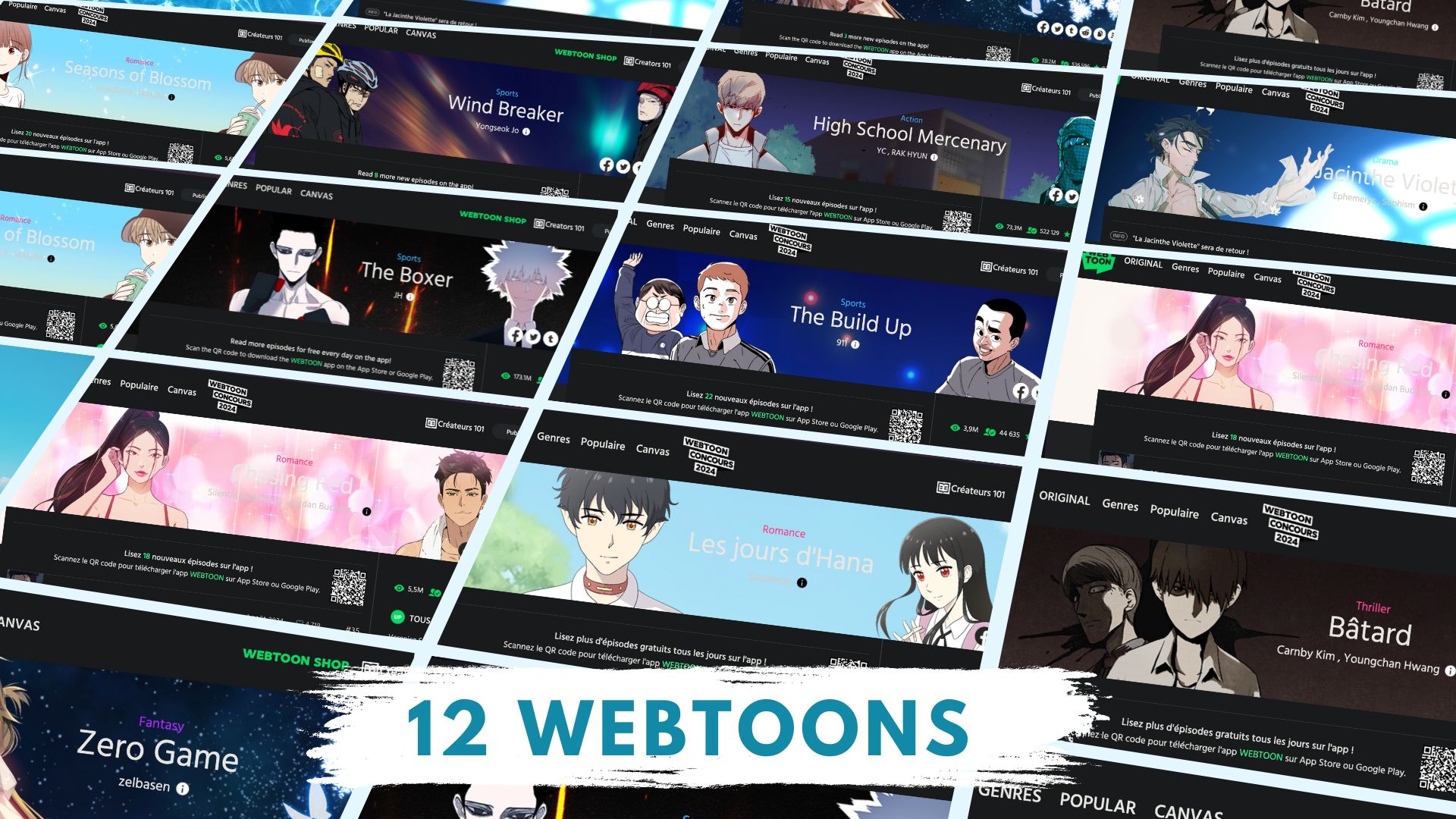 Voici une liste de mes 12 webtoons favoris !