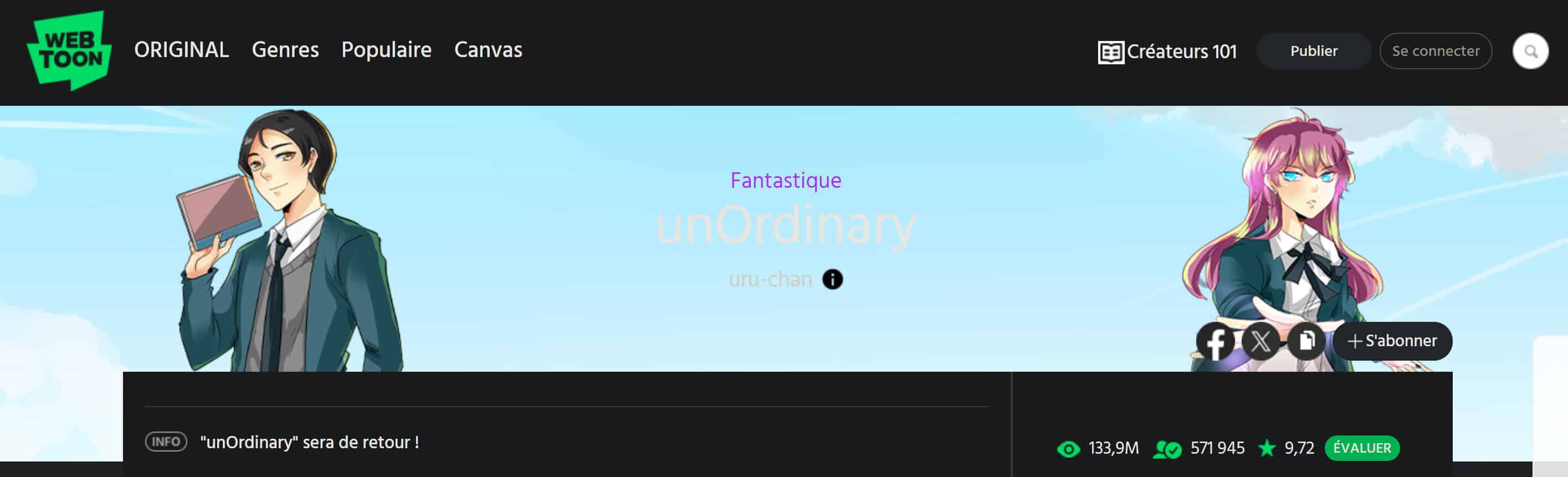 Un Monde unOrdinary de Super-Pouvoirs… Sauf Pour Un !