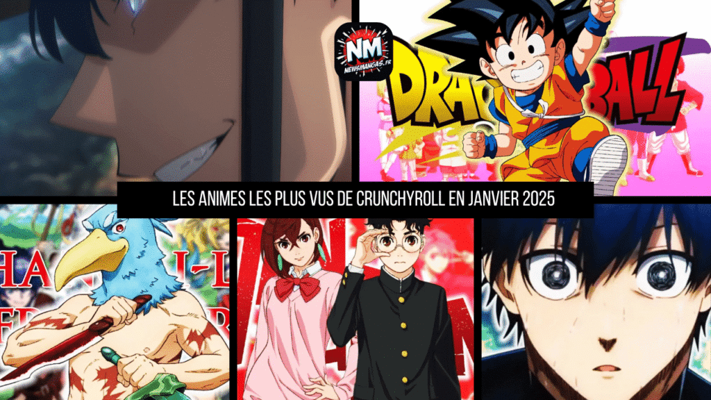 Les Animes les Plus Vus de Crunchyroll en Janvier 2025 : Le Top 5 qui Fait Trembler la Toile !