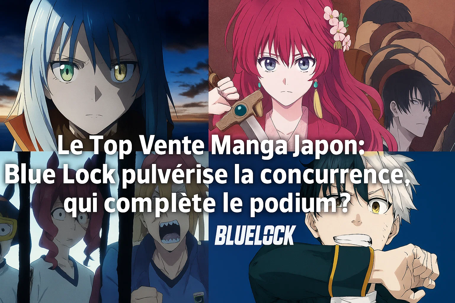 Le Top Vente Manga Japon : Blue Lock pulvérise la concurrence, qui complète le podium ?