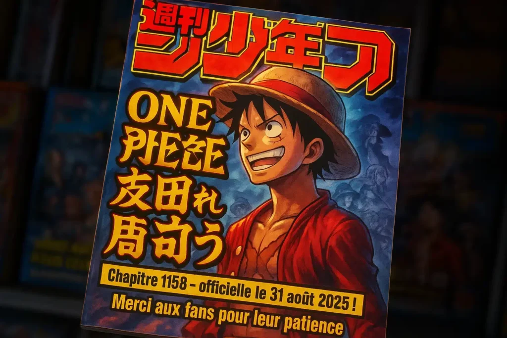 One Piece 1158 : Date de sortie en France, heure… On vous dit tout ! One Piece 1158 pourquoi cette attente ? On vous explique la pause d