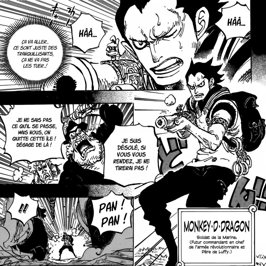 One piece 1159Monkey D dragon Soldat de la Marine