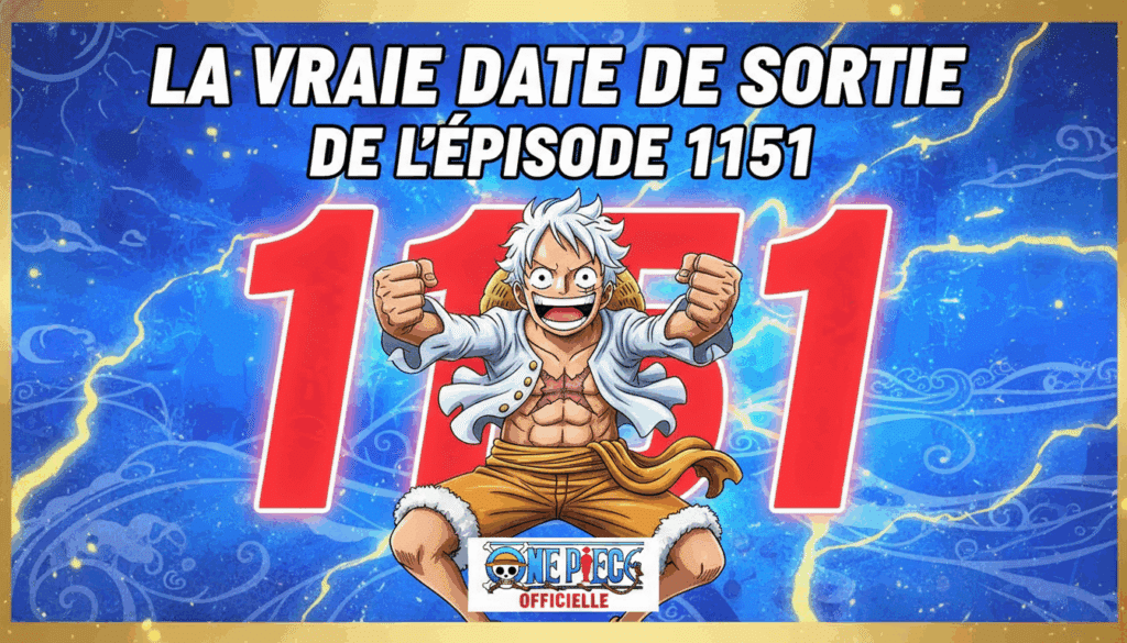 La Vraie Date de Sortie de l'épisode 1151 de One Piece et le Titre qui promet des Larmes